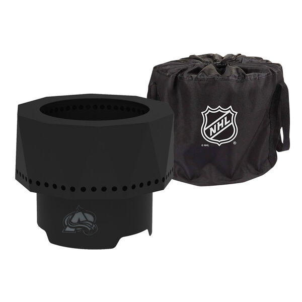 NHL Colorado Avalanche Ridge Portable Steel Smokeless Fire Pit with Carrying Bag, image 2