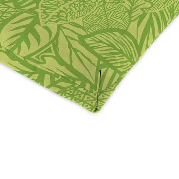 Maven Leaf Green 22 x 72 Inches French Edge Outdoor Chaise Lounge Cushion, image 2