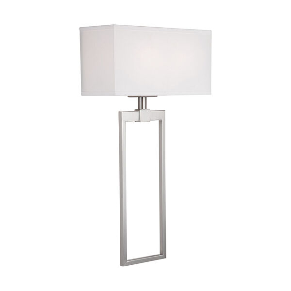 Brushed Nickel Two-Light Sconce, image 4