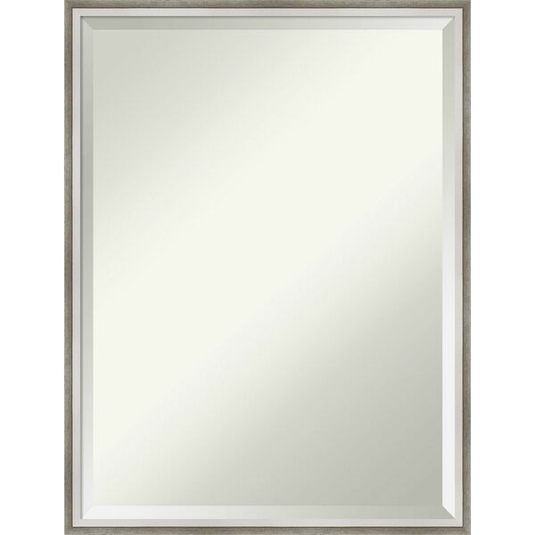 Lucie White and Silver 19W X 25H-Inch Decorative Wall Mirror, image 1