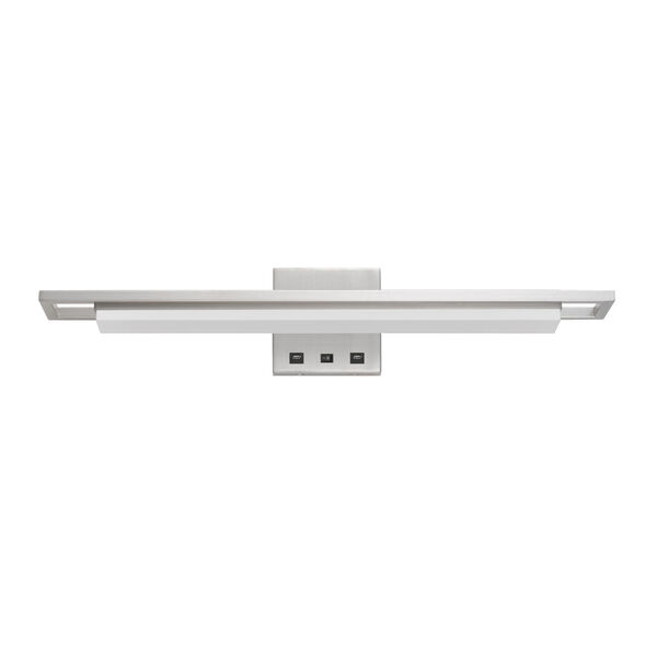 Newry Brushed Steel LED Wall Sconce, image 1