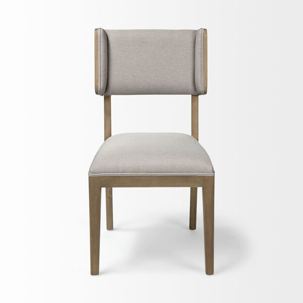 Teton I Gray and Brown Wooden Base Dining Chair, image 2