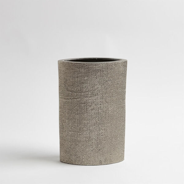 Studio A Home Nickel Small Hemp Etched Vase, image 1