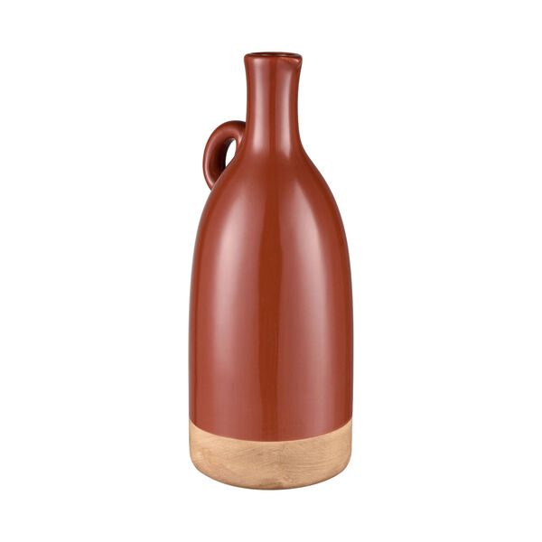 Adara Orange and Natural Large Vase, Set of 2, image 2