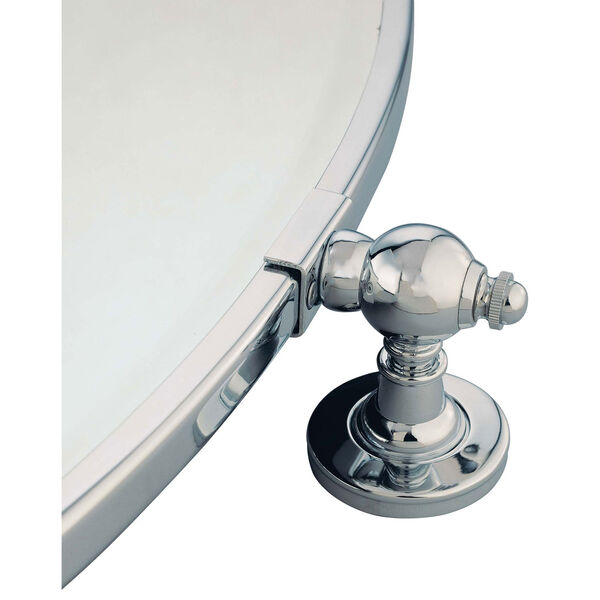 Chrome Oval Mirror, image 3
