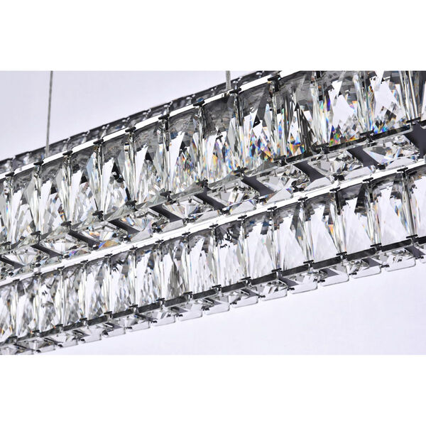 Monroe Black 50-Inch Integrated LED Triple Rectangle Pendant, image 5