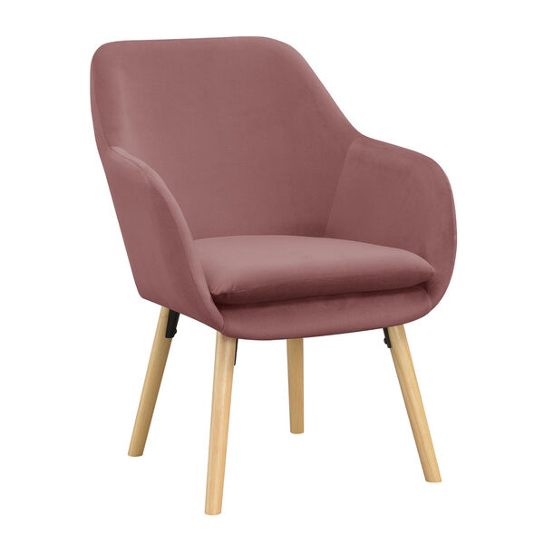 Take a Seat Blush Velvet Charlotte Accent Chair, image 2