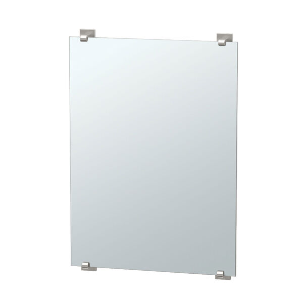 Elevate Satin Nickel Frameless Mirror, image 1