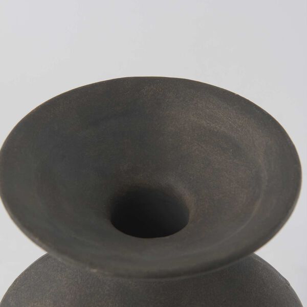 Kaz Earthy Brown Seven-Inch Ceramic Vase, image 6