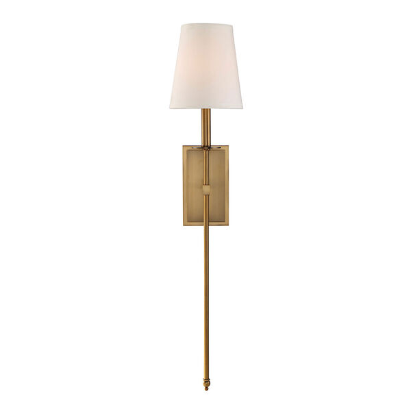 Linden Warm Brass Seven-Inch One-Light Wall Sconce, image 2