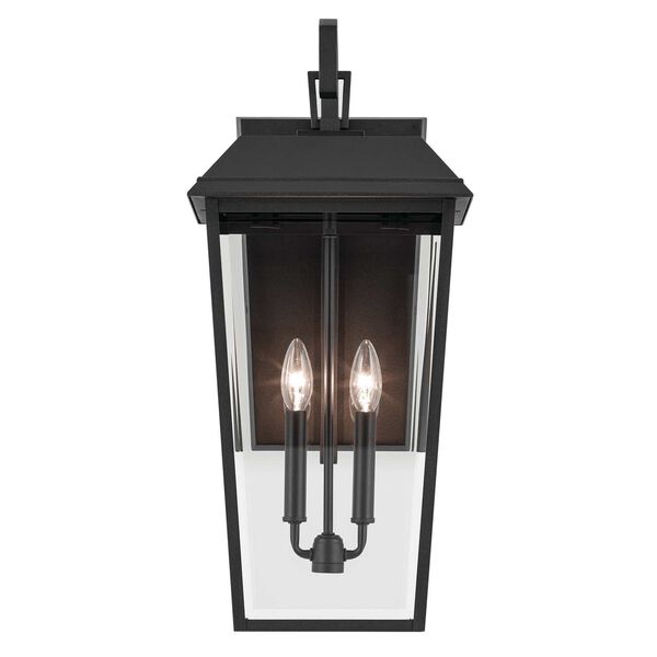 Mathus Textured Black 24-Inch Two-Light Outdoor Wall Light, image 2