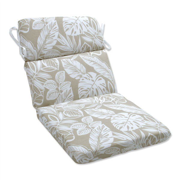 Delray Natural Round Corner Chair Cushion, image 1