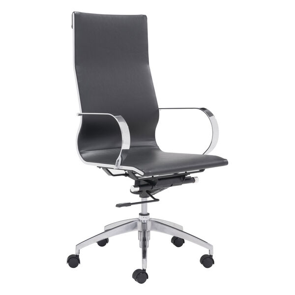 Glider Hi Back Office Chair Black, image 1