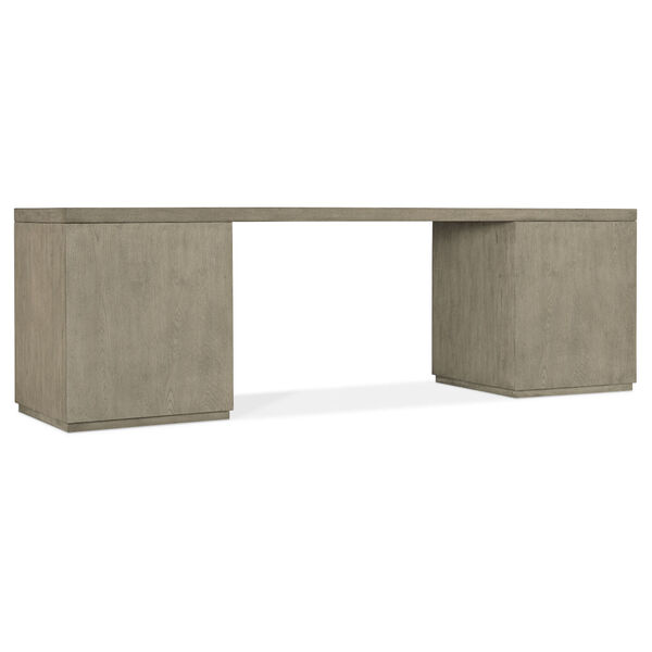Linville Falls Smoked Gray 96-Inch Desk with Two Files, image 2
