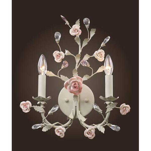 Heritage Cream Two-Light Wall Sconce, image 1