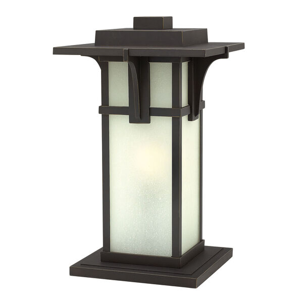 Manhattan Oil Rubbed Bronze 18.5-Inch One-Light Outdoor Post Mounted, image 1