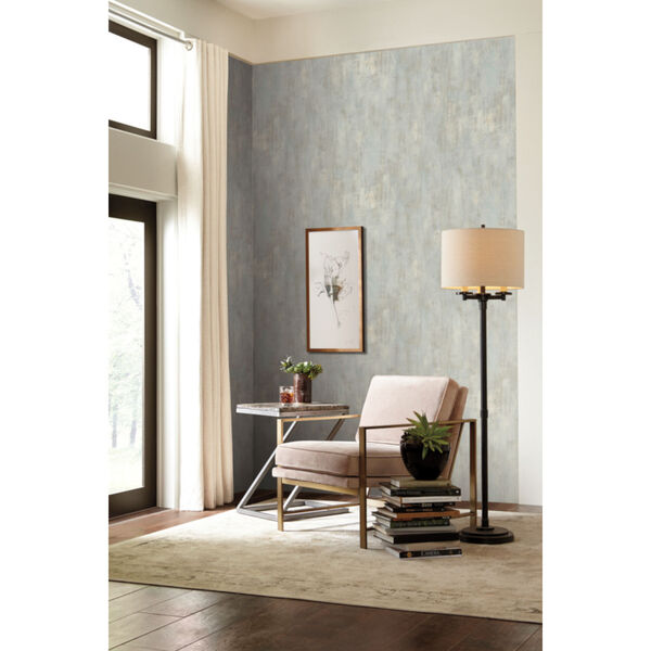 Antonina Vella Elegant Earth Blue Concrete Patina Textures Wallpaper, image 4