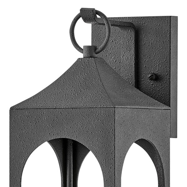 Amina Distressed Zinc 8-Inch One-Light Outdoor Wall Mount, image 5