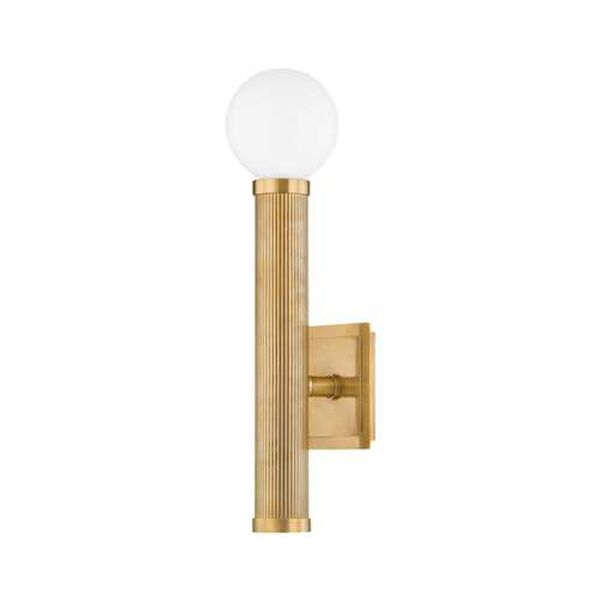 Pienza Vintage Brass One-Light Wall Sconce, image 1