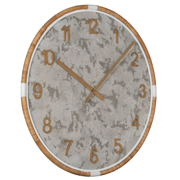 Sundale Natural Rattan 34-Inch Wall Clock, image 2