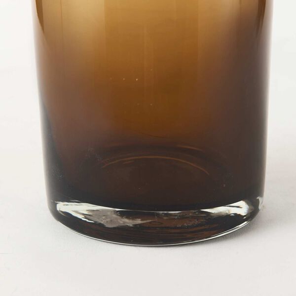 Amrita Golden Brown Five-Inch Glass Vase, image 6