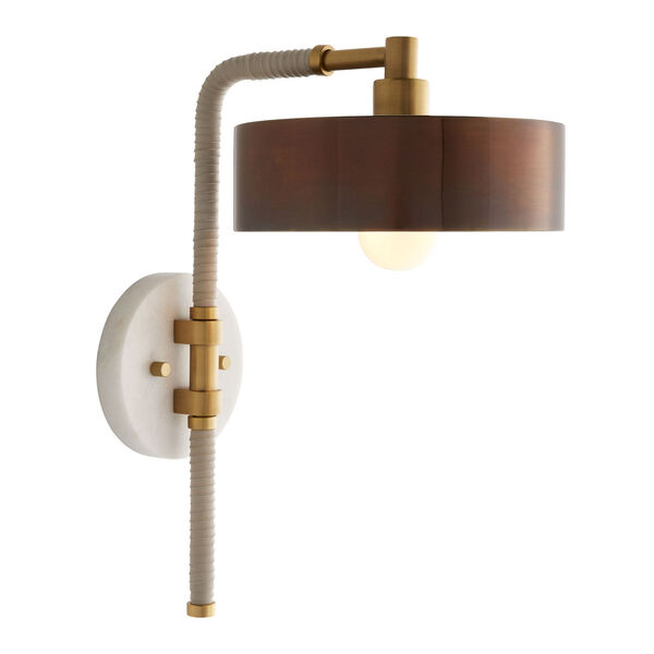 Aaron Heritage Brass One-Light Sconce, image 3