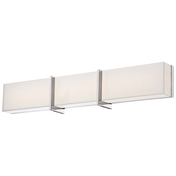 High Rise Chrome 30.25-Inch Wide LED Wall Sconce, image 1