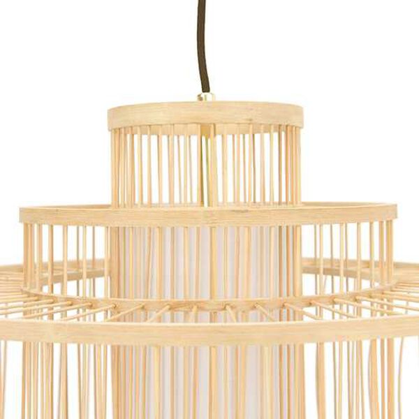 Natural One-Light Bamboo Pendant, image 4