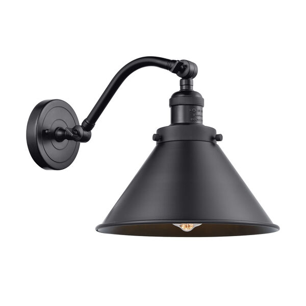 Briarcliff Matte Black LED Wall Sconce, image 1