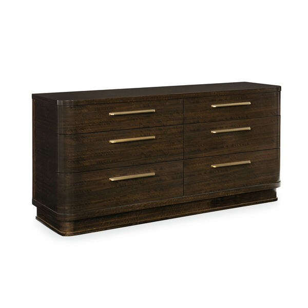 Modern Streamline Brown Dresser, image 1
