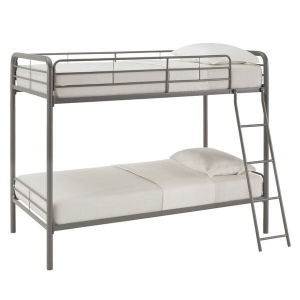 Brandy Gray Twin Over Twin Bunk Bed, image 1