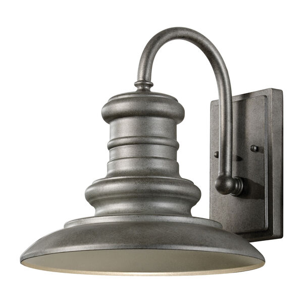Redding Station Tarnished Silver 12-Inch LED Outdoor Wall Sconce, image 1