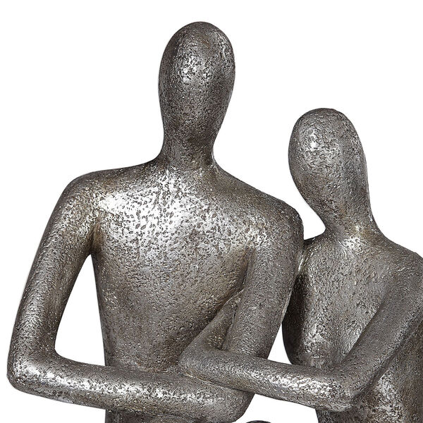 Courtship Antique Nickel Figurine, image 3