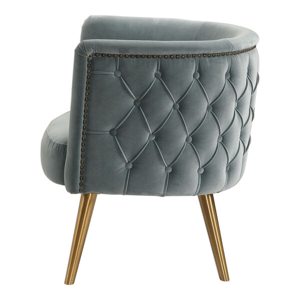 Haider Steel Gray Accent Chair, image 4
