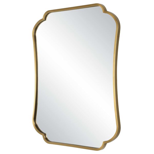 Athena Brushed Brass Mirror, image 6
