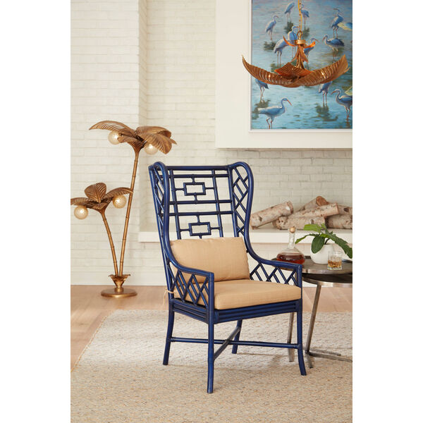 Blue  Gwyneth Wing Chair, image 3