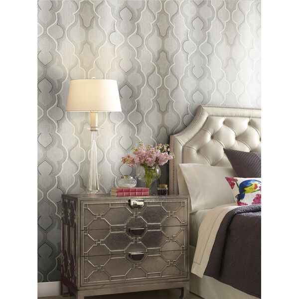 Damask Resource Library Neutral 27 In. x 27 Ft. Modern Ombre Wallpaper, image 2