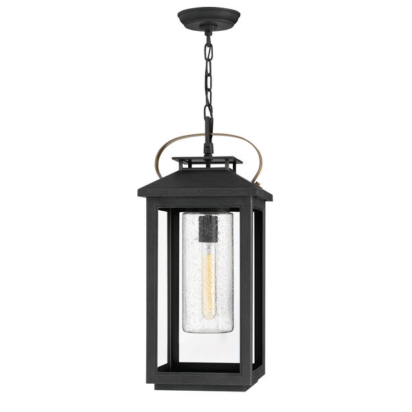 Atwater Black One-Light Outdoor Pendant, image 1
