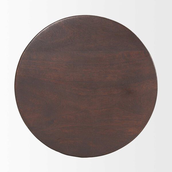 Odessa Dark Brown Wood Side Table, image 5