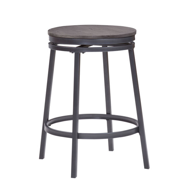 Chesson Gray Backless Counter Stool, image 2