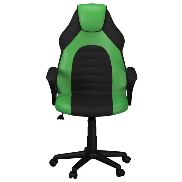 Oren Green High Back Gaming Task Chair with Vegan Leather, image 1