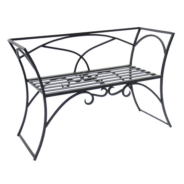 Arbor Wrought Iron Bench With Back, image 1