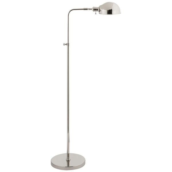 Old Pharmacy Floor Lamp in Polished Nickel by Studio VC, image 1