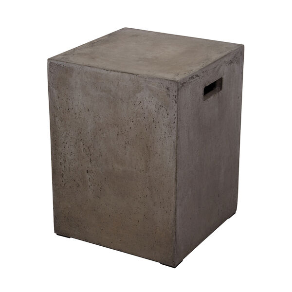Cubo Squared Concrete Stool, image 1