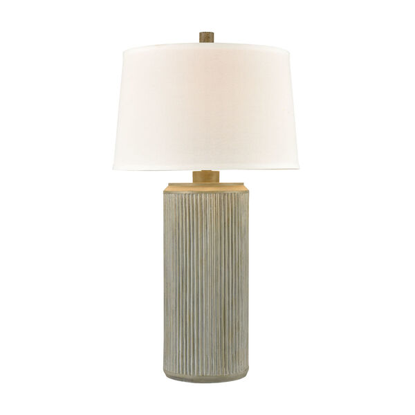 Fabrello Gray Polished Concrete One-Light Table Lamp, image 1