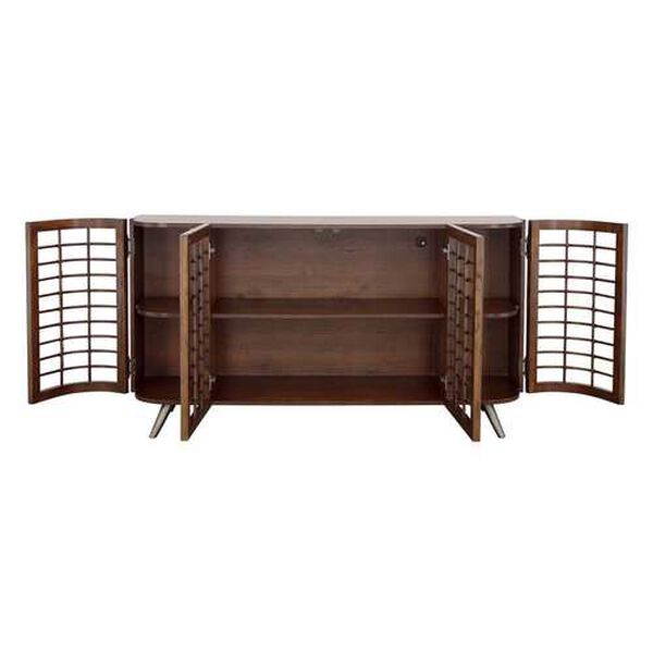 Brixton Brown Credenza with Four Doors, image 4