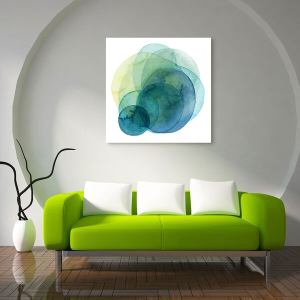 Evolving Planets IV Frameless Free Floating Tempered Glass Wall Art, image 4
