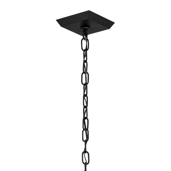 Mathus Textured Black 22-Inch Two-Light Outdoor Pendant, image 2