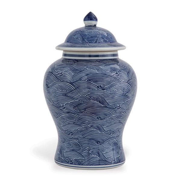 Aegean Blue Decorative Jar, image 1