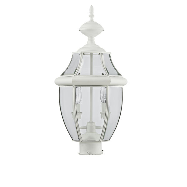 Monterey White Two-Light Outdoor Fixture, image 3